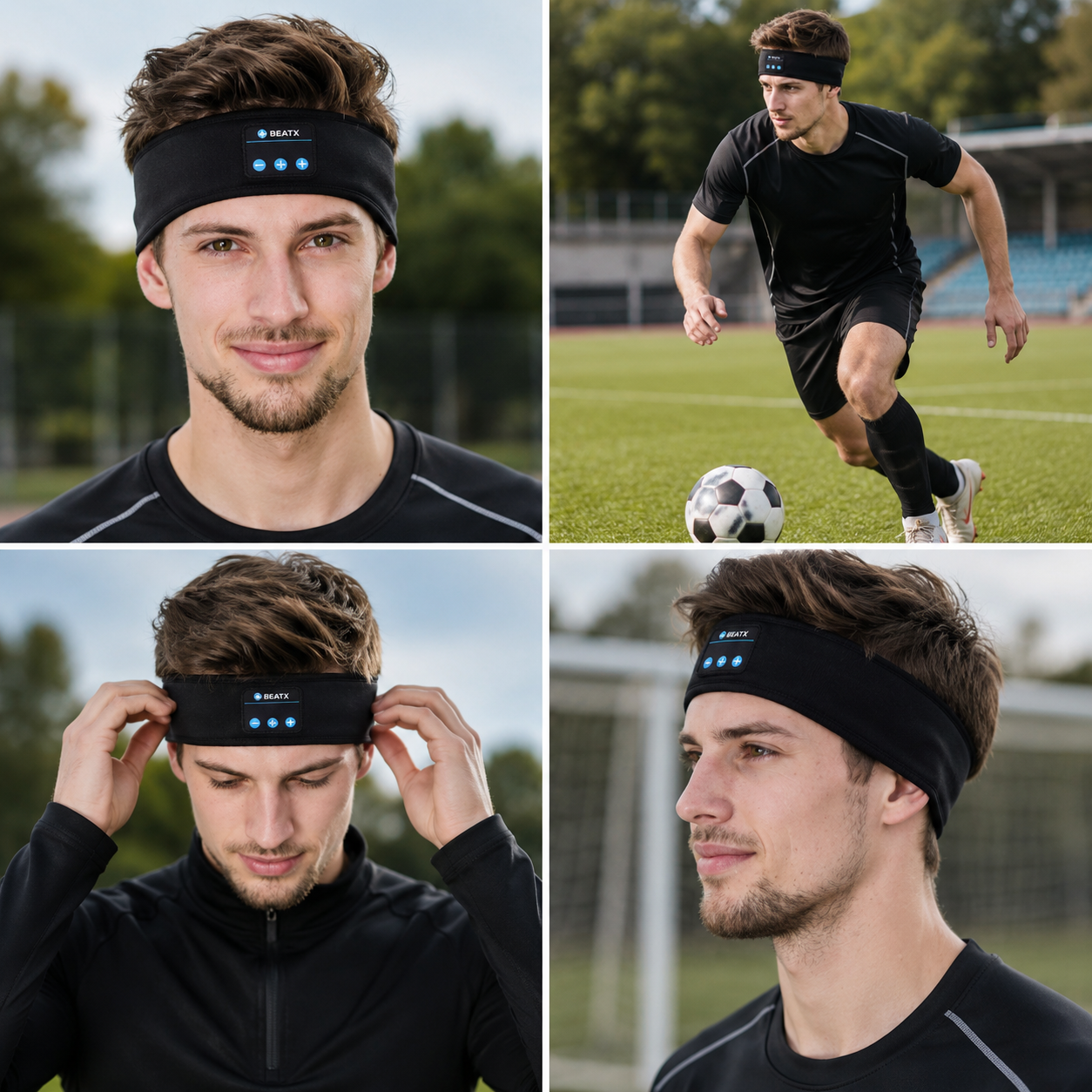 Bluetooth-Stirnband für Fußballer